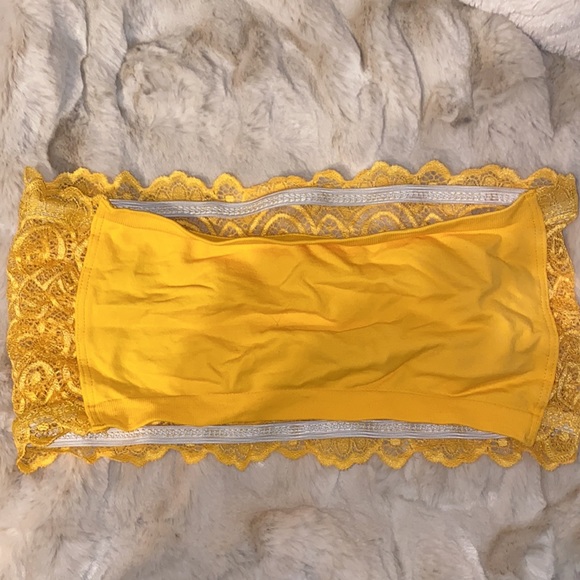 Free People Yellow Lace Bandeau - Picture 2 of 4